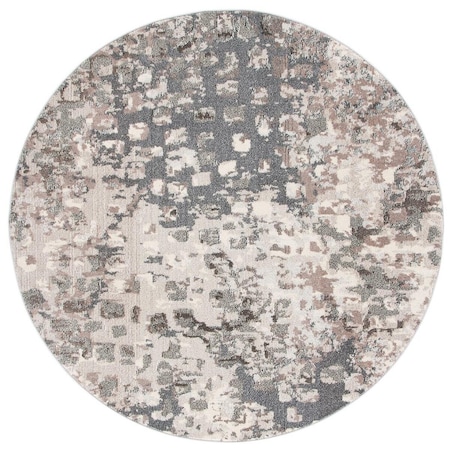 Safavieh 5 x 5 ft. Madison Contemporary Round Area Rug Grey & Beige MAD425G-5R